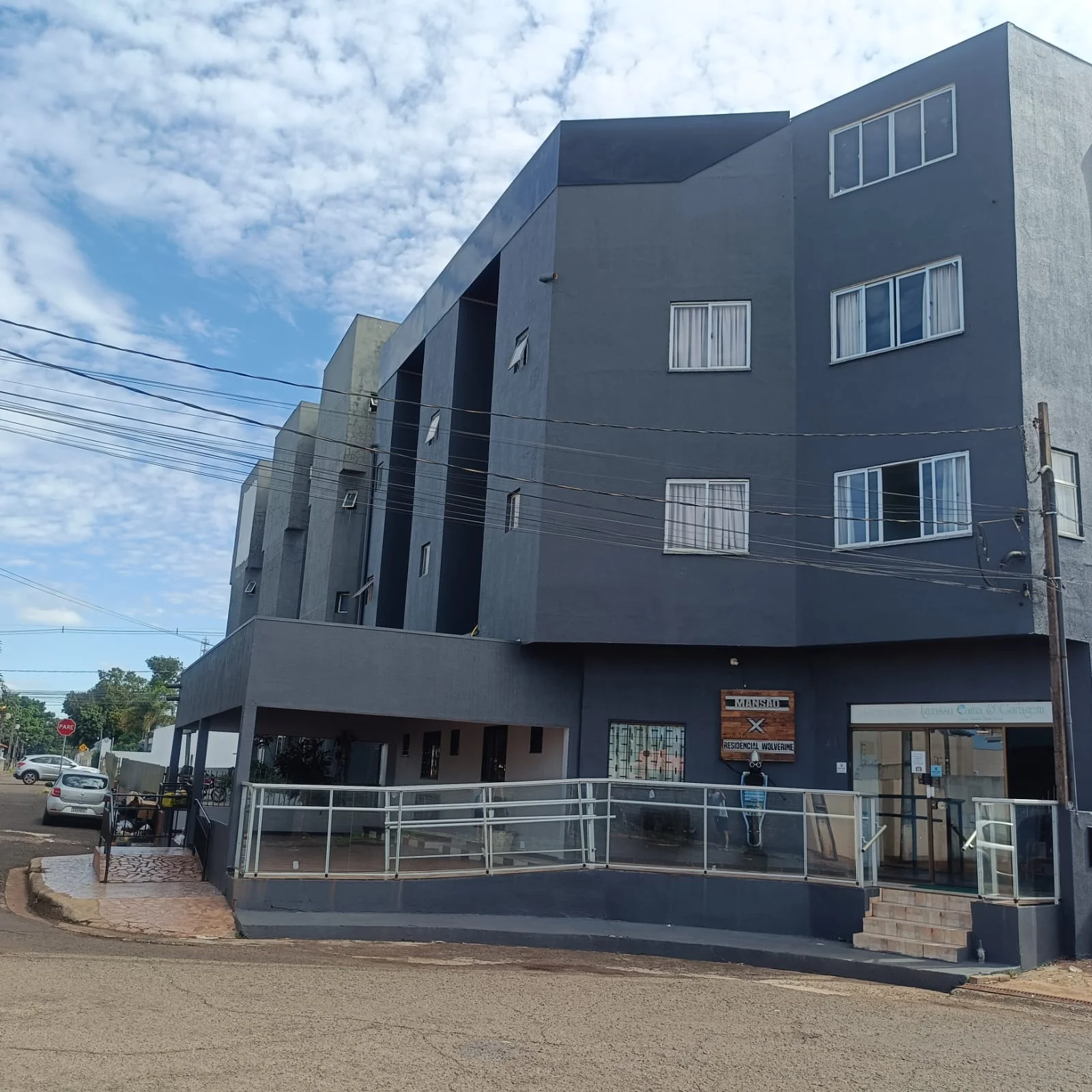 Fachada das suítes